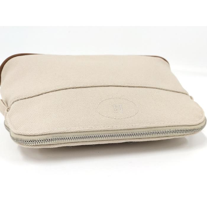 HERMES（エルメス） ボリードポーチ20 ミニ キャンバス ベージュ : JJ