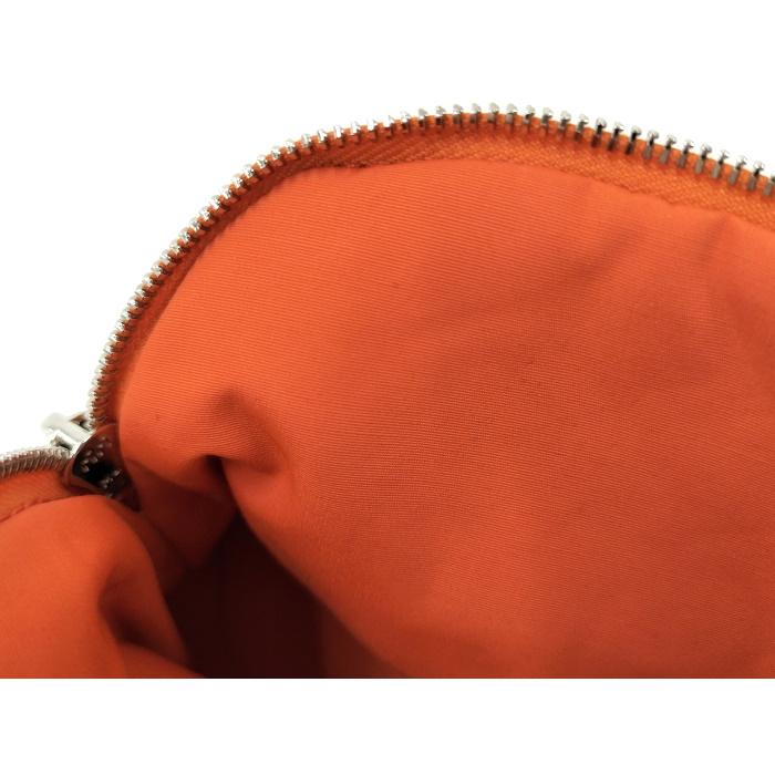 HERMES ボリードポーチ16 ミニミニ キャンバス オレンジ系_7