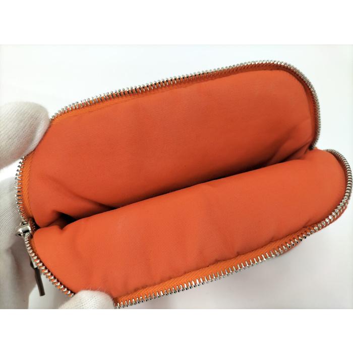 HERMES（エルメス） ボリード ポーチ ミニミニ キャンバス オレンジ 