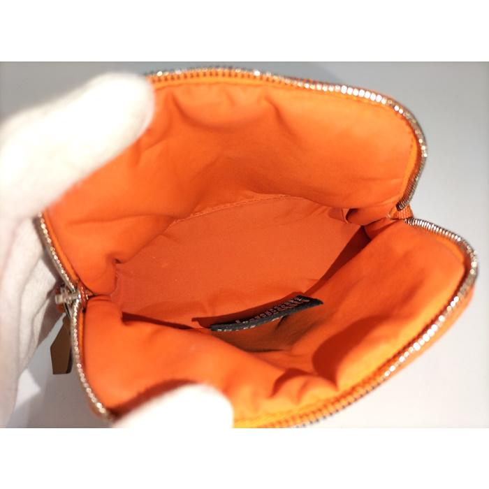 HERMES（エルメス） ボリード ポーチ ミニミニ キャンバス オレンジ 