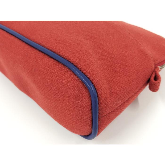 HERMES（エルメス） ボリードポーチ20 キャンバス レッド系 : JJ