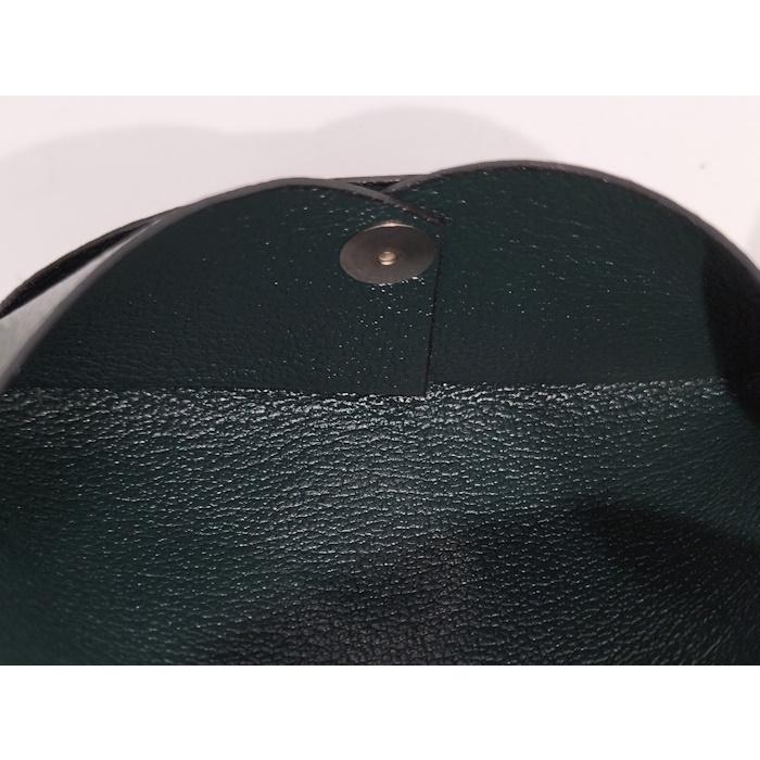 HERMES カルヴィ コインケース シェーブル レザー グリーン系 A刻印の画像