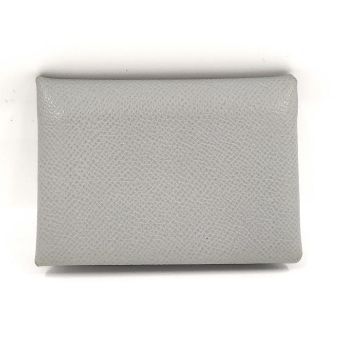 HERMES（エルメス） カルヴィ デュオ レザー グレー系 B刻印 : JJ