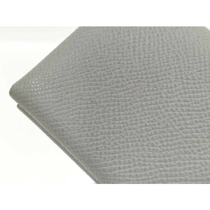 HERMES（エルメス） カルヴィ デュオ レザー グレー系 B刻印 : JJ