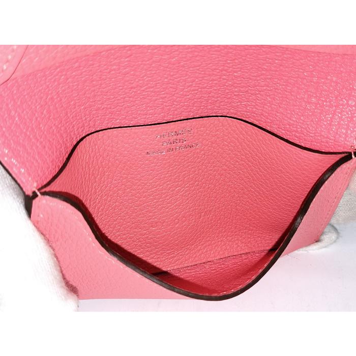 HERMES（エルメス） HERMES RMS カードケース 名刺入れ レザー ローズ