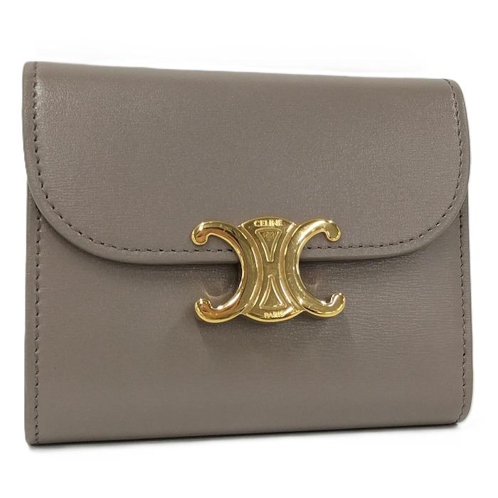 CELINE セリーヌ スモール フラップウォレット トリオンフ 3つ折り財布 TRIOMPHE セリーヌ （CELINE） スモール フラップ ウォレット