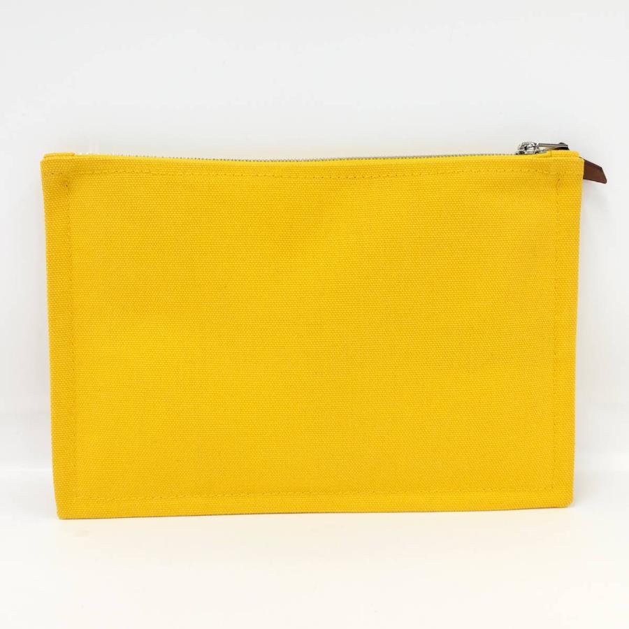 HERMES（エルメス） ヨッティングPM ポーチ キャンバス イエロー : JJ