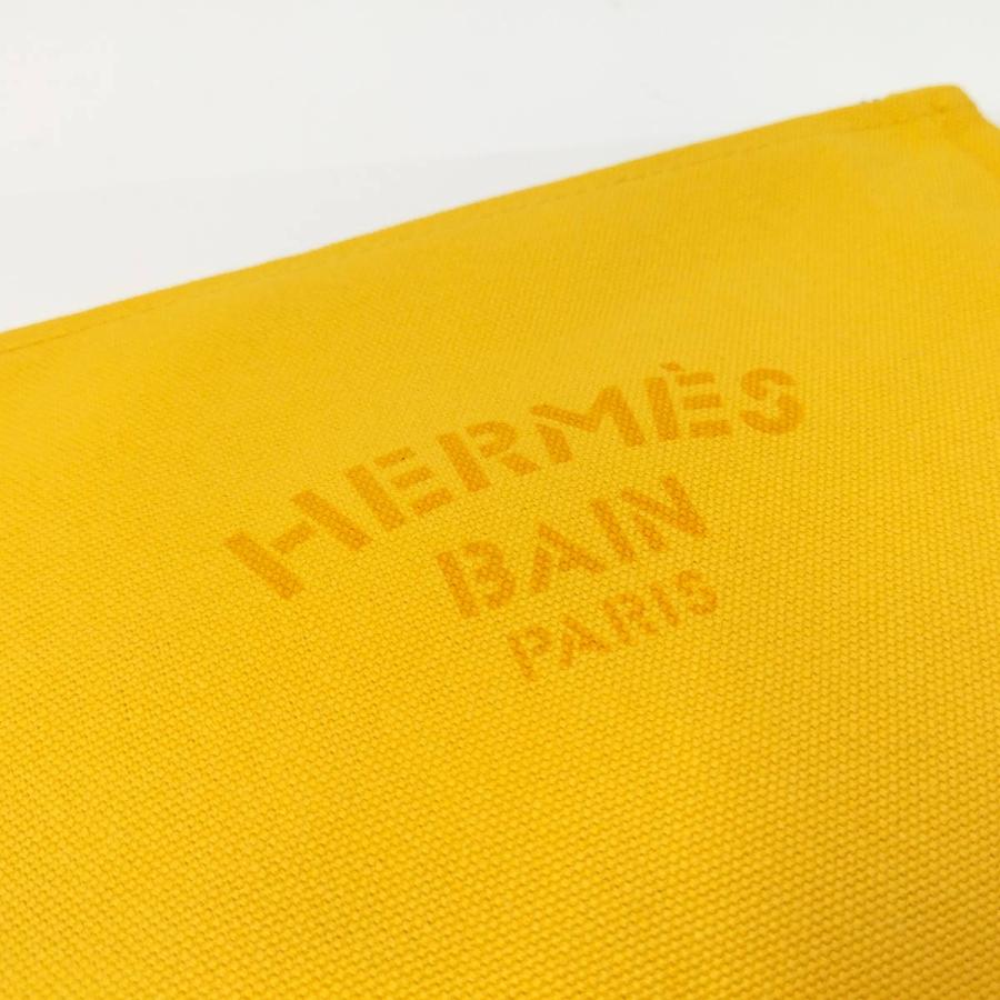 HERMES（エルメス） ヨッティングPM ポーチ キャンバス イエロー : JJ