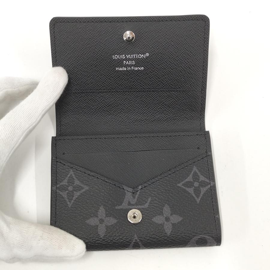 【中古】LOUIS VUITTON ルイヴィトン M12874 モノグラム・エクリプス アンヴェロップ・カルトドゥビジット カードケース  名刺入れ パスケース メンズ レディース A2601548 【無料ギフトラッピング承ります】 LOUIS VUITTON - 【中古】LOUIS VUITTON ルイヴィトン M12874