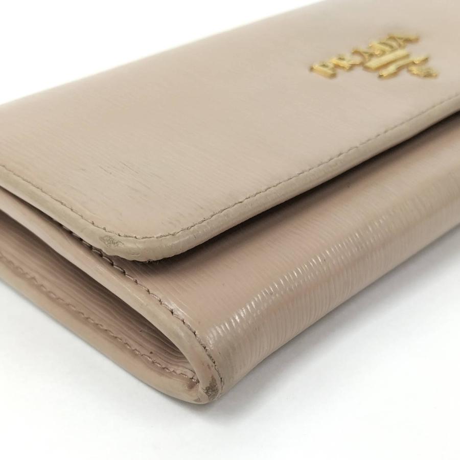 PRADA（プラダ） 二つ折り長財布 レザー ベージュ 1MH132 : JJ