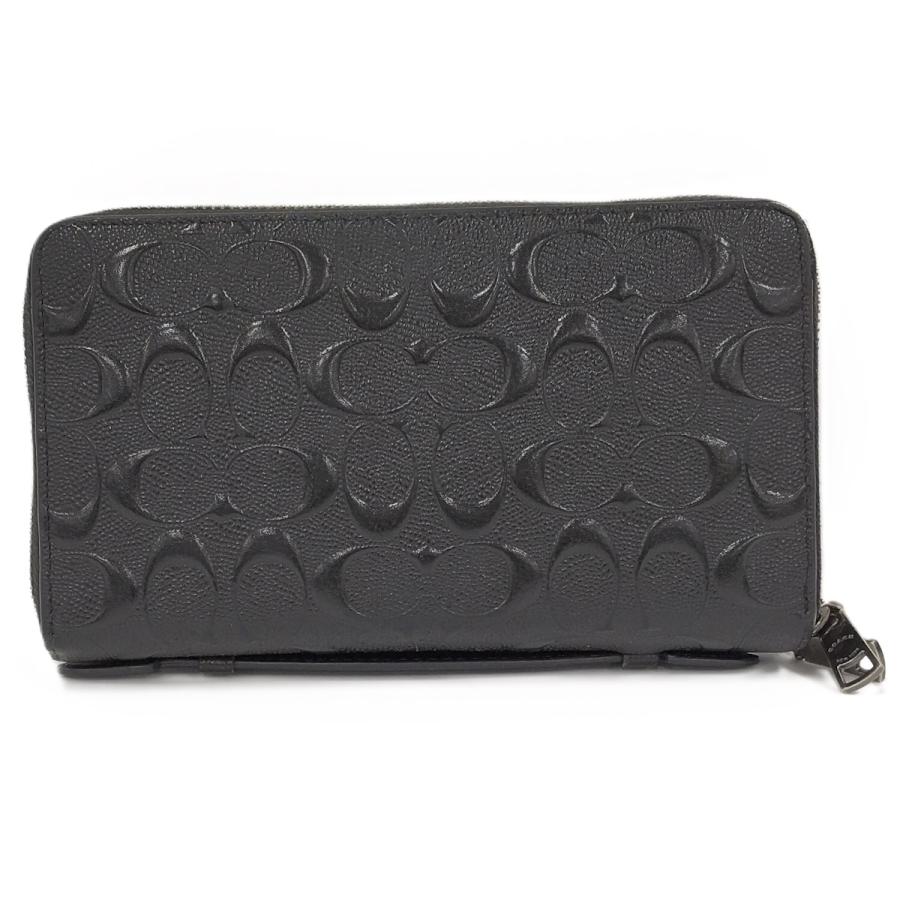 コーチ　coach 長財布　ダブルジップ　オーガナイザー COACH コーチ メンズ長財布 ダブルジップ シグネチャー モノグラム