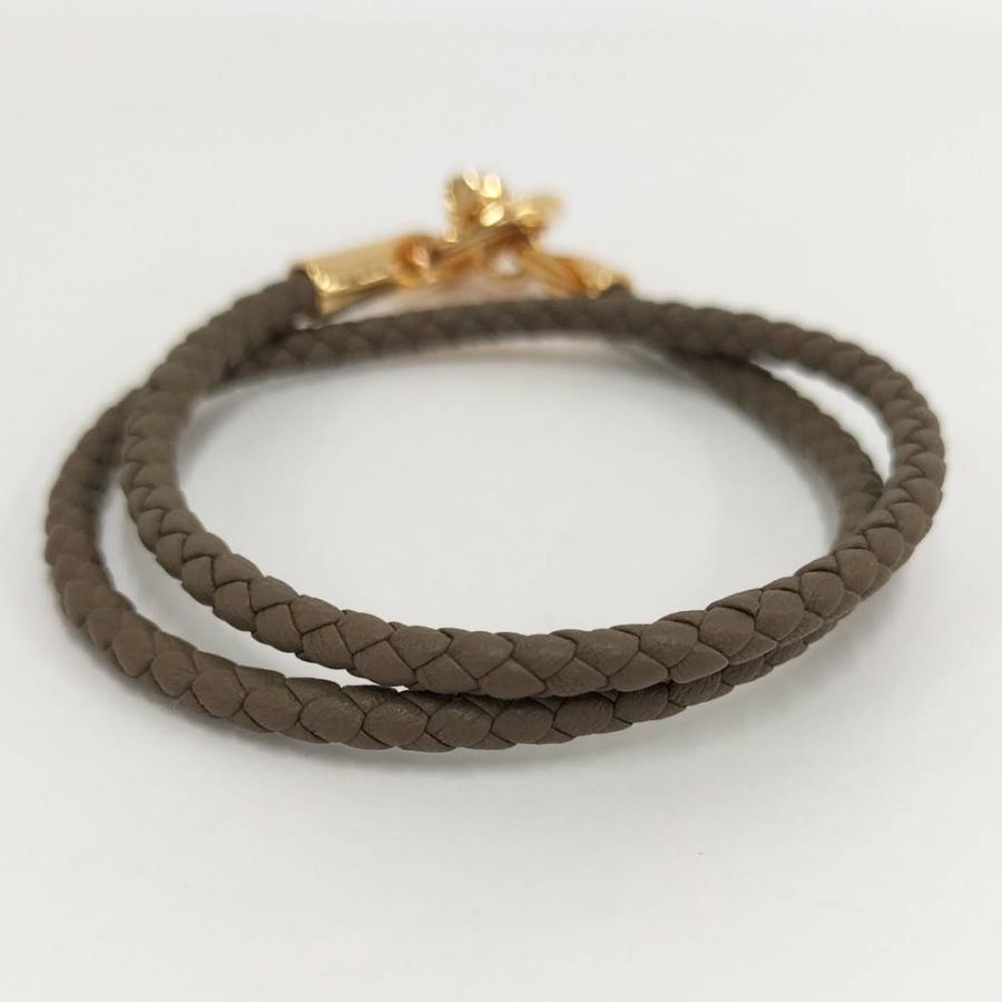 HERMES（エルメス） ドゥブルトォールブレスレット グレナン ゴールド