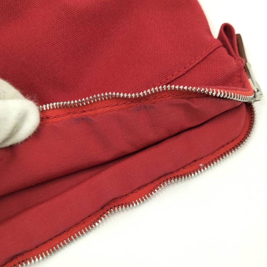HERMES（エルメス） ボリードポーチ ミニ 20 キャンバス レッド : JJ