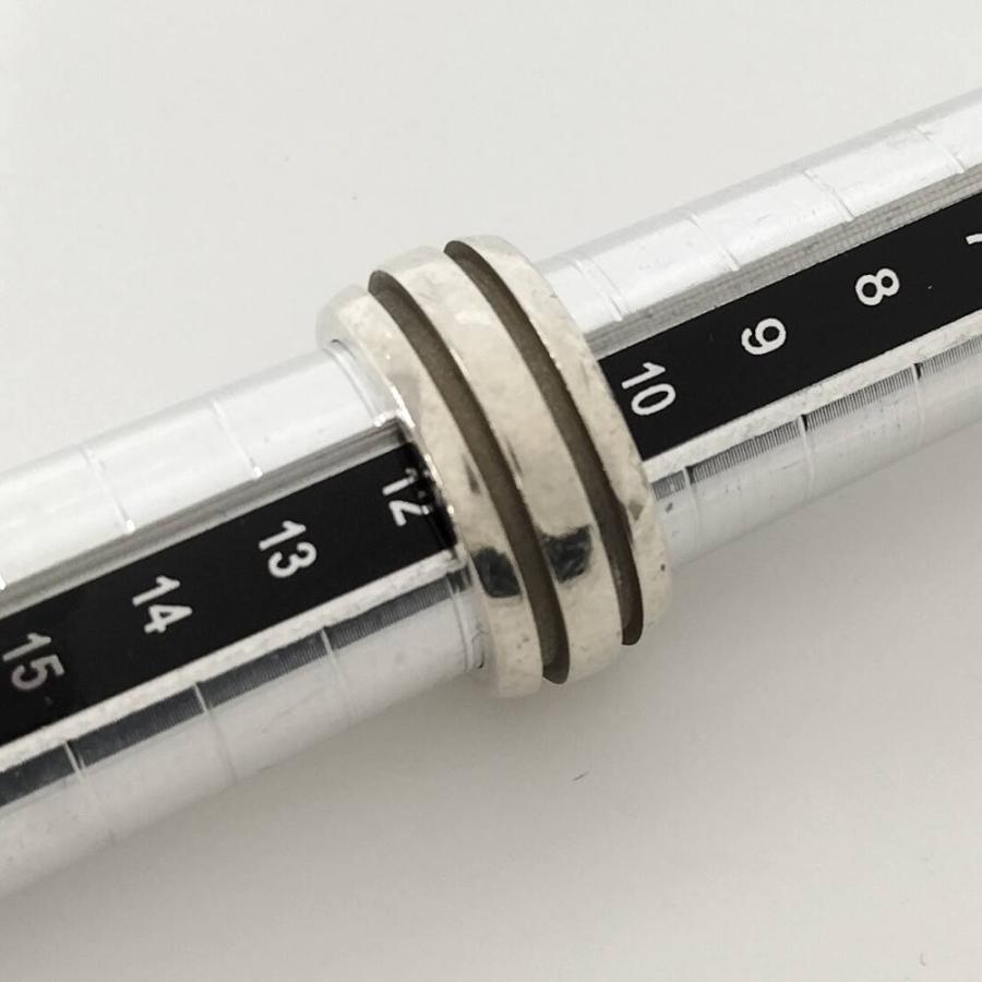 TIFFANY&Co.（ティファニー） グルーブド ダブルライン リング 約12号