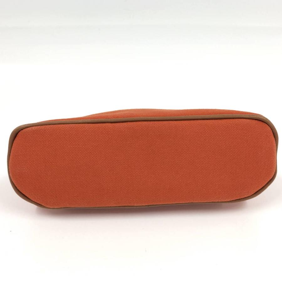 HERMES（エルメス） ボリードポーチ20 ミニ キャンバス オレンジ系