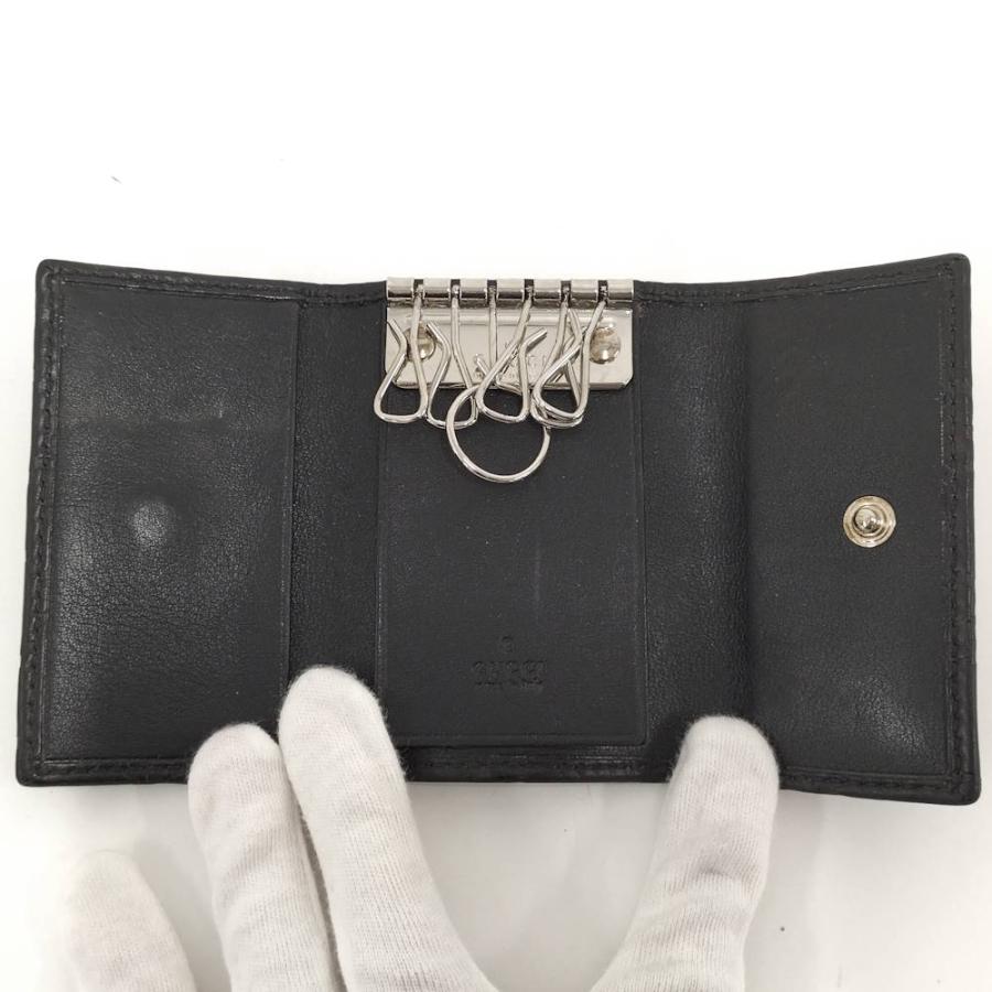 GUCCI　グッチシマ　6連キーケース　GGレザー　インターロッキング GUCCI（グッチ） GUCCI 6連キーケース グッチシマ インターロッキングG
