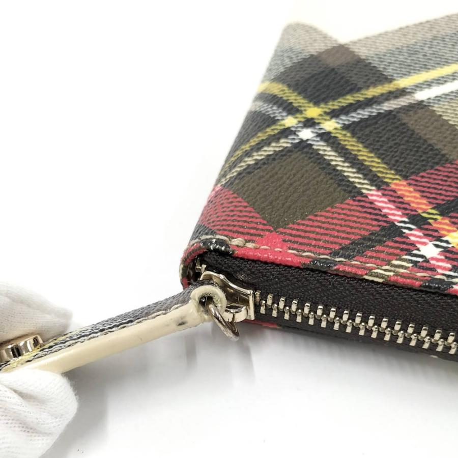 ヴィヴィアンウエストウッド　長財布　オーブ　PVC ラウンドファスナー　チェック Vivienne Westwood（ヴィヴィアンウエストウッド） ラウンドファスナー