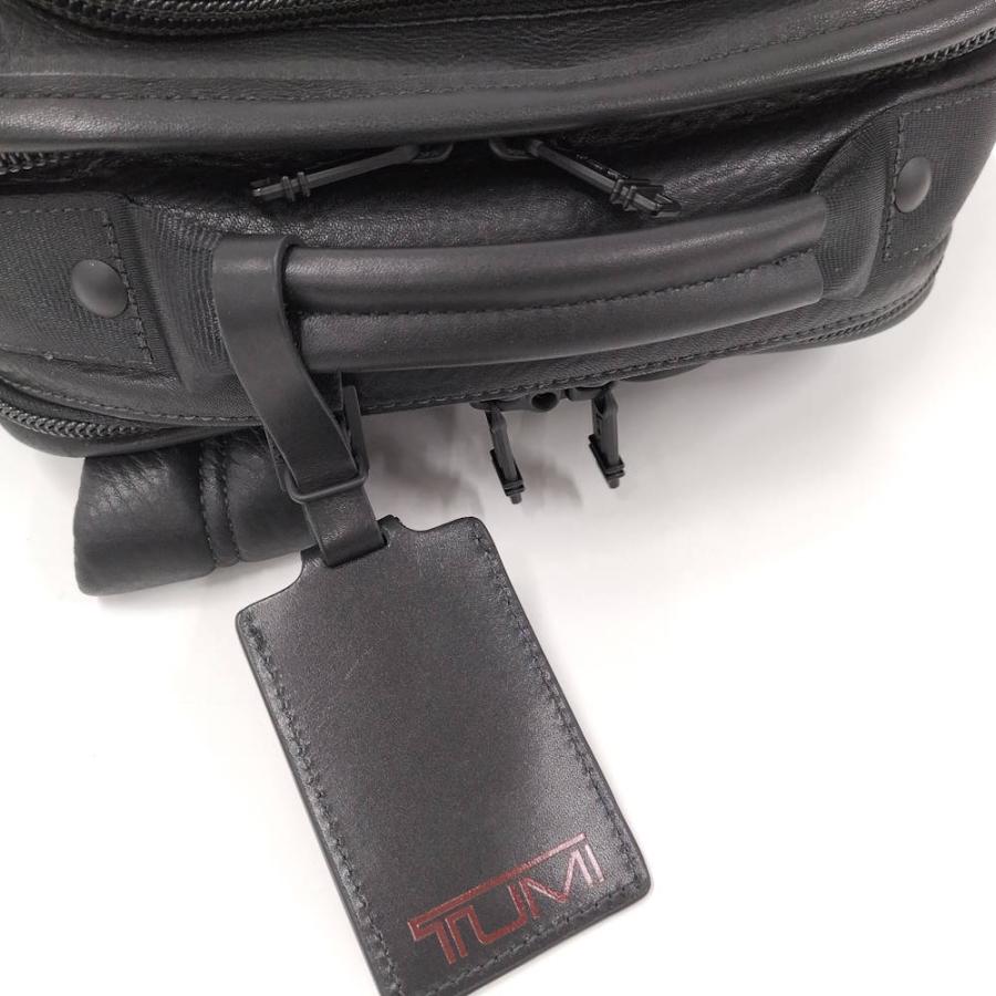 TUMI（トゥミ） TUMI alpha3 ビジネスリュック レザー ブラック : JJ
