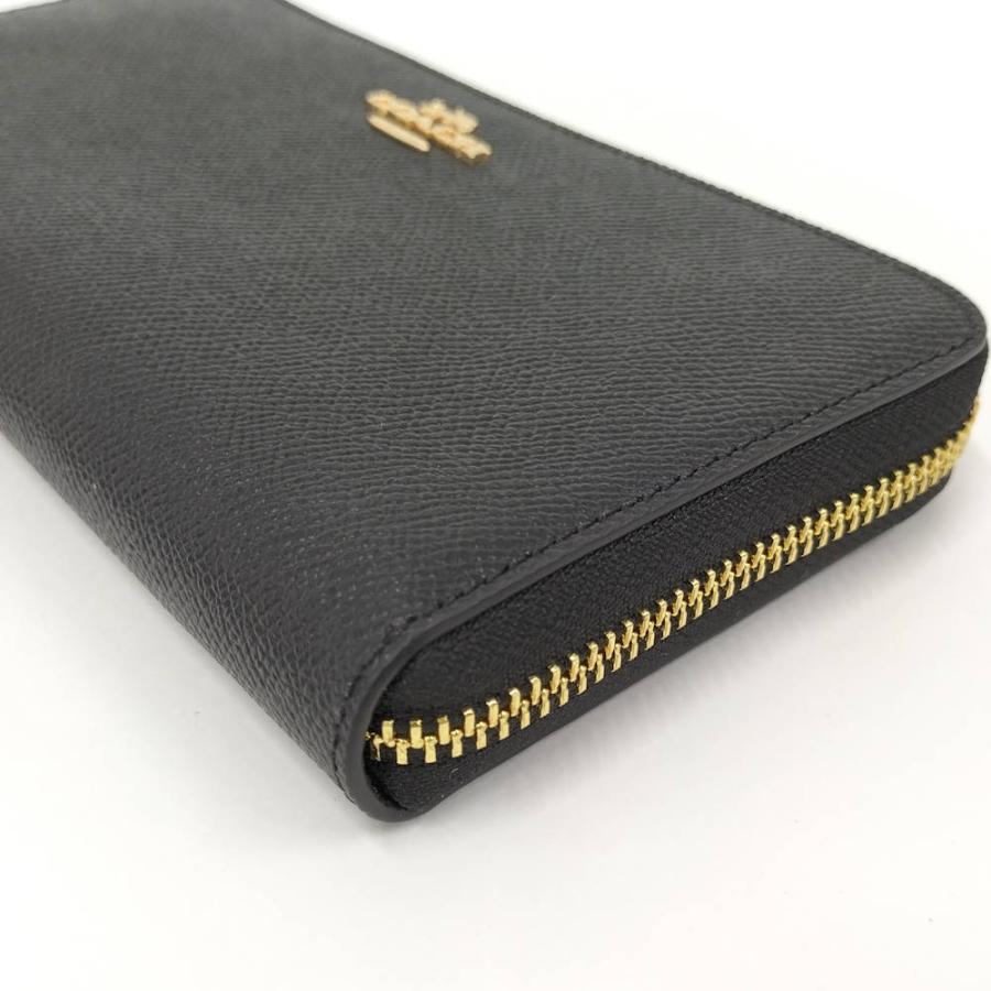 COACH（コーチ） 長財布 ラウンドファスナー C3441 ブラック レザー