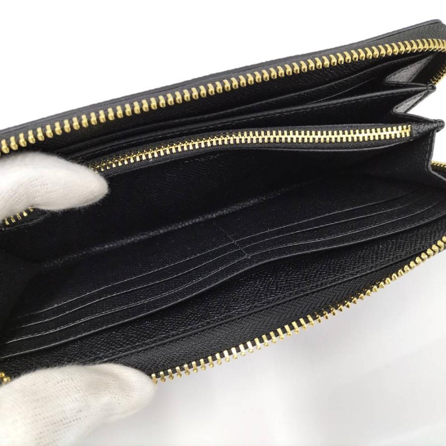 COACH（コーチ） 長財布 ラウンドファスナー C3441 ブラック レザー