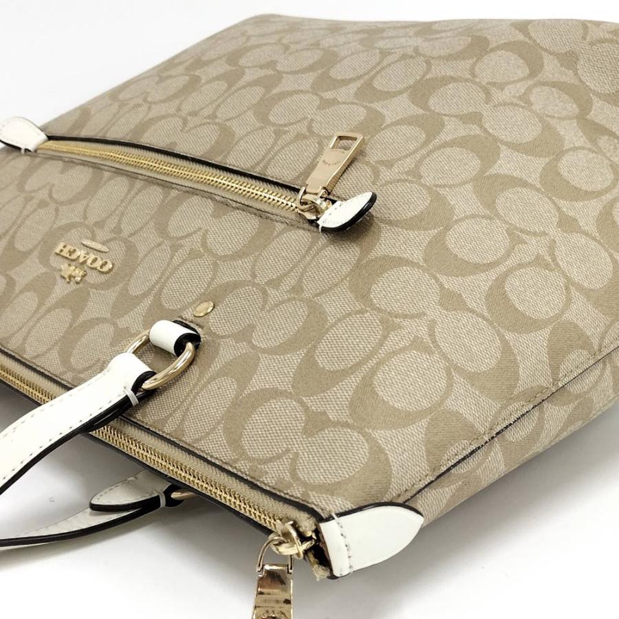 COACH シグネチャー トートバッグ ベージュ　PVCレザー　F79609 COACH（コーチ） ギャラリートート トートバッグ シグネチャー PVC