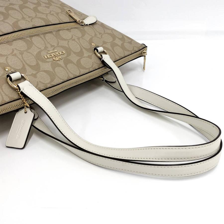 COACH シグネチャー トートバッグ ベージュ　PVCレザー　F79609 COACH（コーチ） ギャラリートート トートバッグ シグネチャー PVC