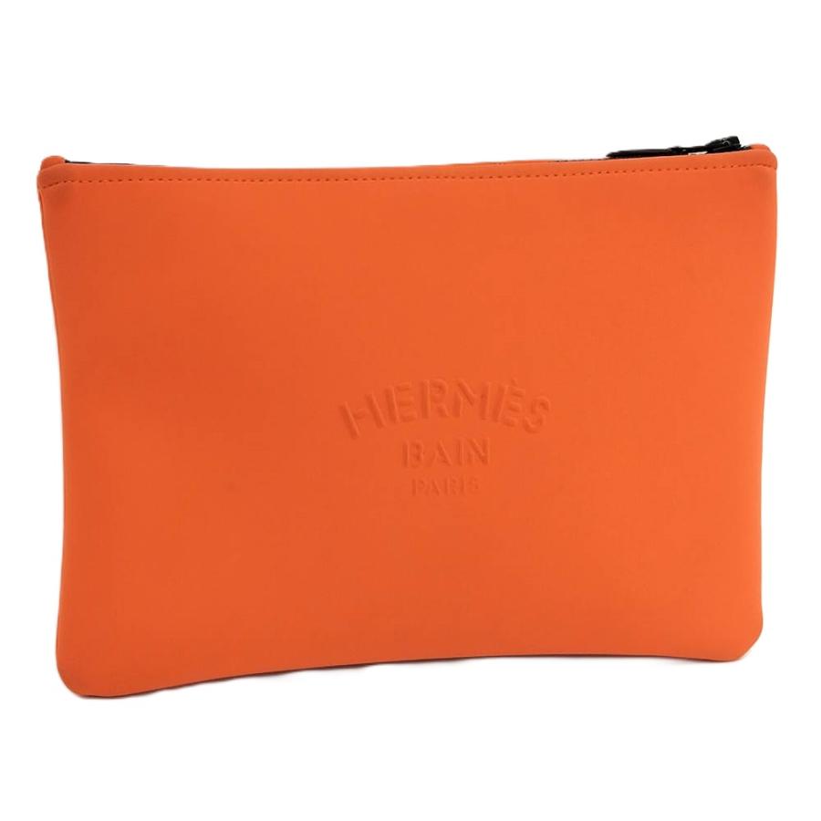 未使用！エルメスHermes　ネオバン　MM　ポーチ　オレンジカラー　ポシェット HERMES（エルメス） ポーチ ネオバン マイヨン マランMM オレンジ : JJ