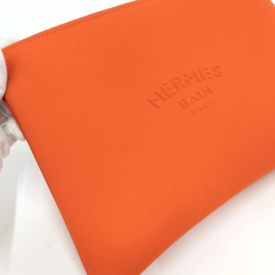 HERMES（エルメス） ポーチ ネオバン マイヨン マランMM オレンジ : JJ