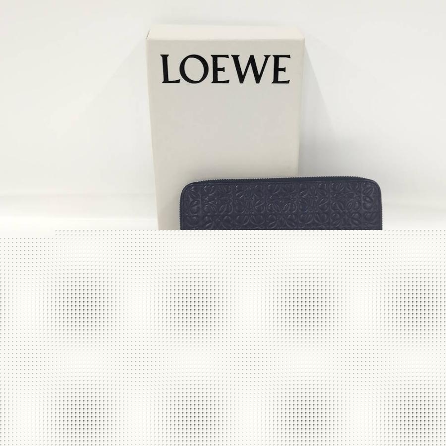 LOEWE（ロエベ） リピート アナグラム ラウンドファスナー 長財布 : JJ