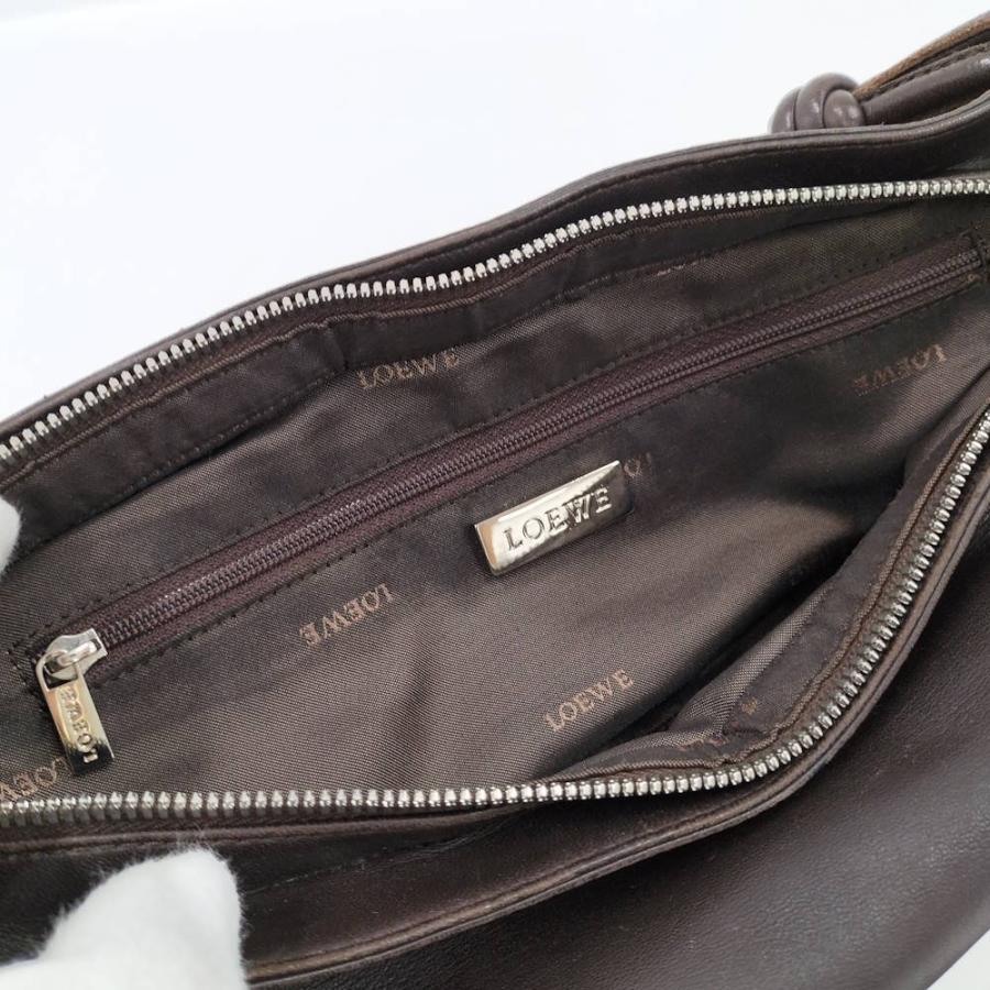 LOEWE（ロエベ） アナグラム ハンドバッグ レザー ブラウン : JJ