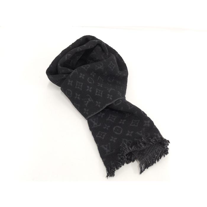 LOUIS VUITTON エシャルプ マフラー モノグラム クラシック ウール100％ ブラック M70520_6