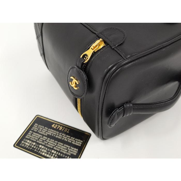 CHANEL（シャネル） バニティバッグ ビコローレ レザー ブラック