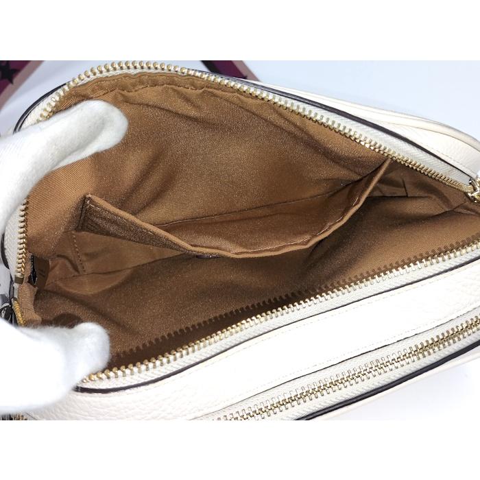 美品＊COACH ウエストバッグ レザーアイボリー ホース&キャリッジ COACH ショルダーバッグ ホースアンドキャリッジ レザー