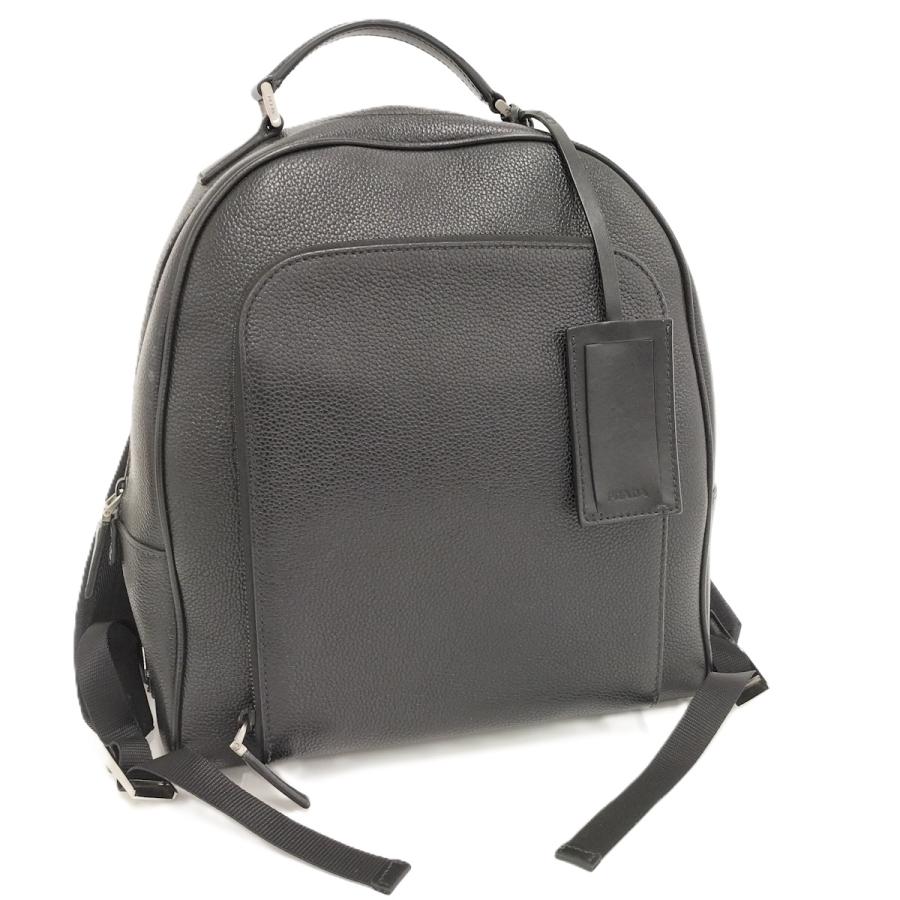 PRADA プラダ リュックサック レザー 黒 2VZ011 PRADA（プラダ） リュックサック レザー ブラック 2VZ011 : JJ