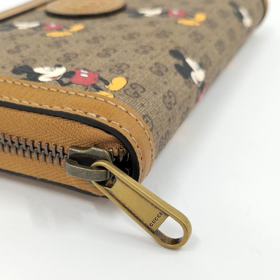 GUCCI（グッチ） ディズニーコラボ ラウンドファスナー長財布 GG PVC
