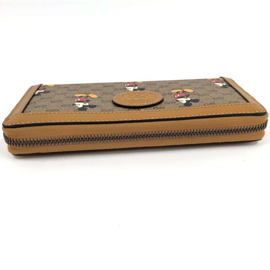 GUCCI（グッチ） ディズニーコラボ ラウンドファスナー長財布 GG PVC