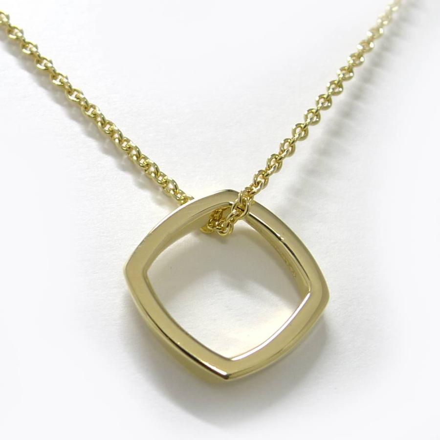 TIFFANY&Co.（ティファニー） ネックレス スクエアリング 750YG K18YG