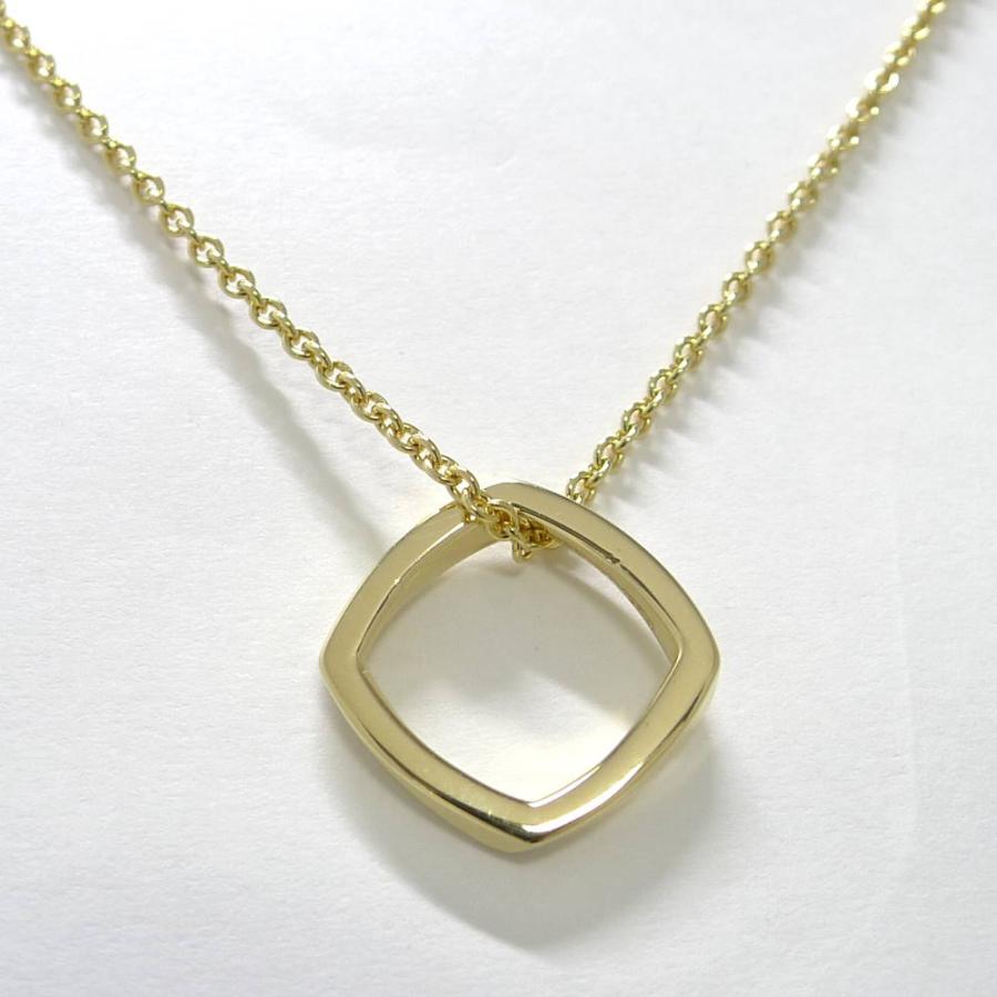 TIFFANY&Co.（ティファニー） ネックレス スクエアリング 750YG K18YG