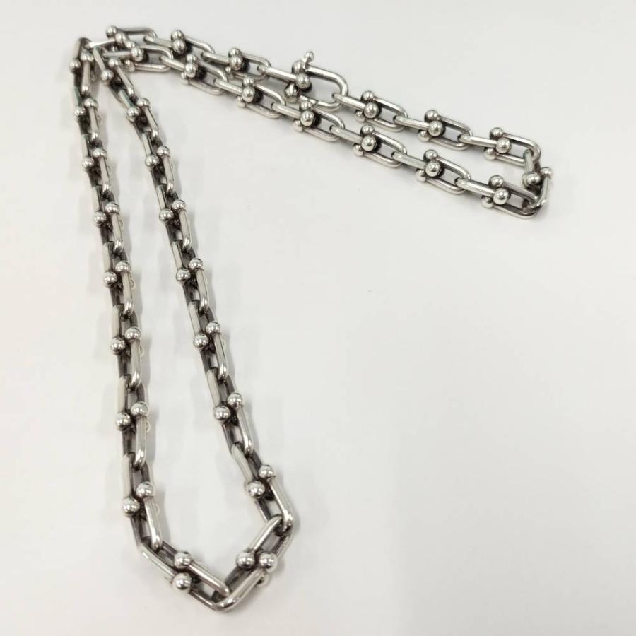【極美品】ティファニー ハードウェア スモール リンク ネックレス Ag925 TIFFANY&Co.（ティファニー） ハードウェア スモールリンク ネックレス