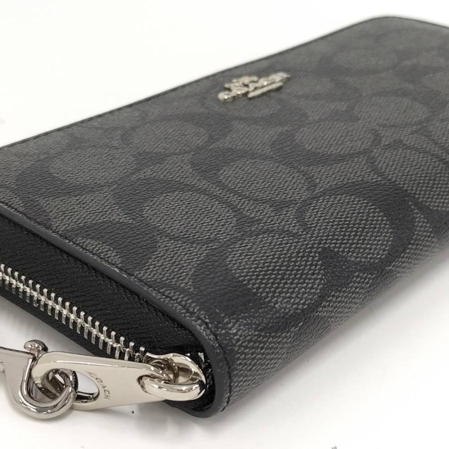 COACH（コーチ） 長財布 シグネチャー レザー ブラック C4452 : JJ