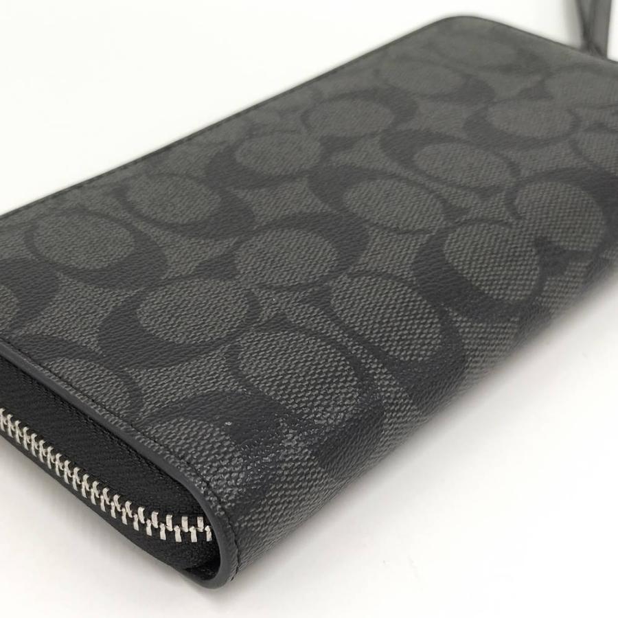 COACH（コーチ） 長財布 シグネチャー レザー ブラック C4452 : JJ
