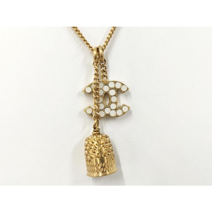 CHANEL ネックレス ココマーク ベルモチーフ メッキ ゴールド 03A : JJ
