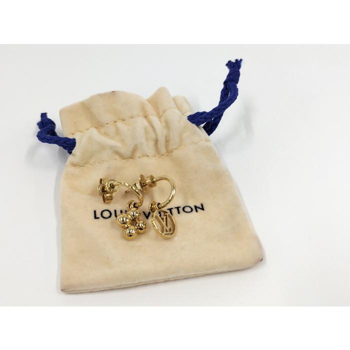 LOUIS VUITTON ピアス ブックル ドレイユ ブルーミング