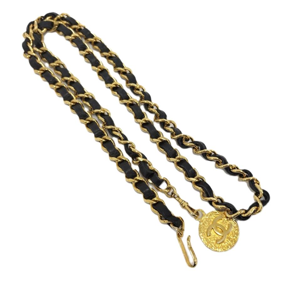 CHANEL（シャネル） チェーンベルト メダリオン ココマーク レザー