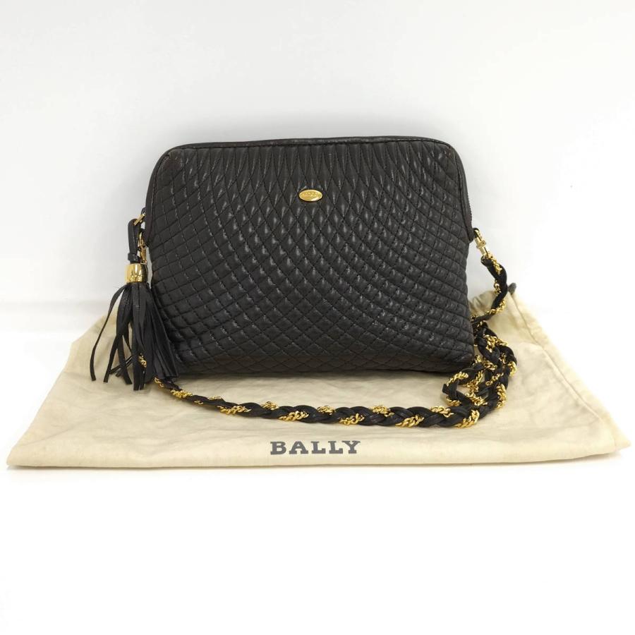 Bally（バリー） ショルダーバッグ キルティング レザー ダーク