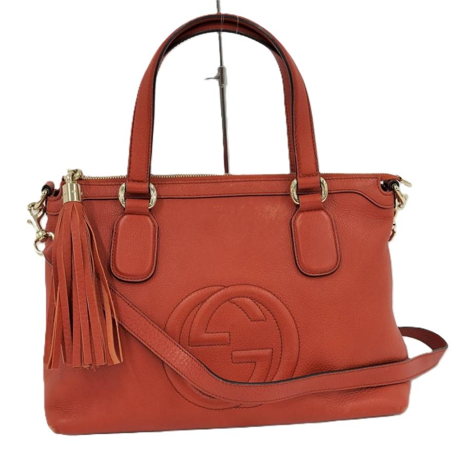 GUCCI 2WAYレザーバック GUCCI（グッチ） GUCCI 2WAY ショルダーバッグ ソーホー レザー
