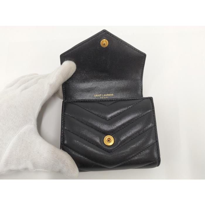 Yves Saint Laurent YVES SAINT LAURENT カサンドラ 三つ折り