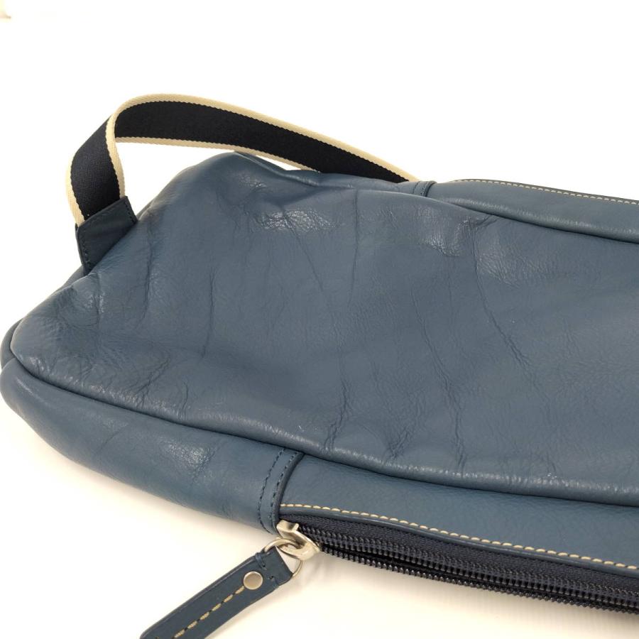 COACH（コーチ） ボディバッグ レザー ブルー F70811 : JJコレクション