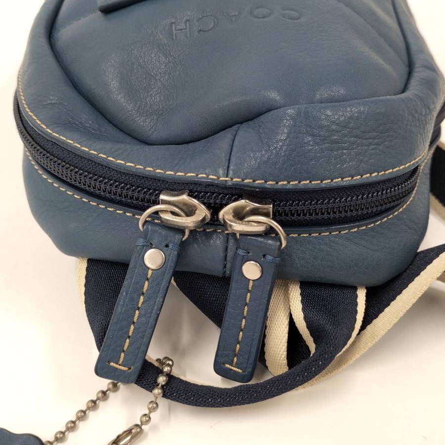 COACH（コーチ） ボディバッグ レザー ブルー F70811 : JJコレクション