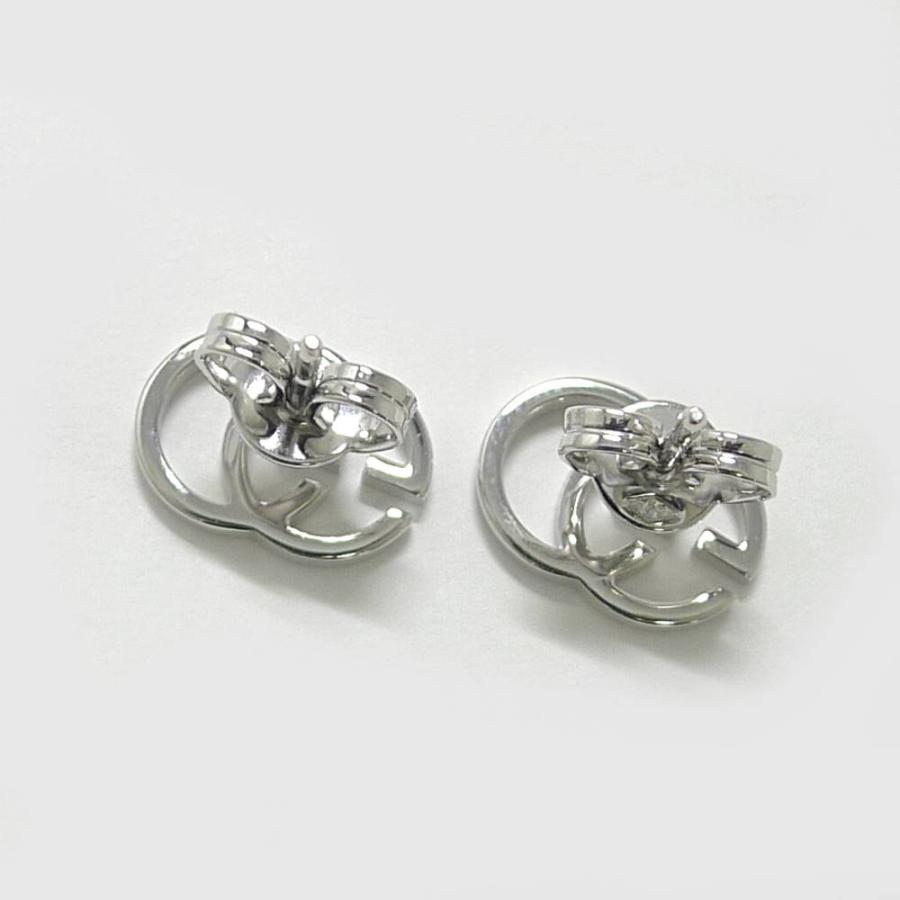 GUCCI（グッチ） ピアス GGマーモント 750WG K18WG ホワイトゴールド